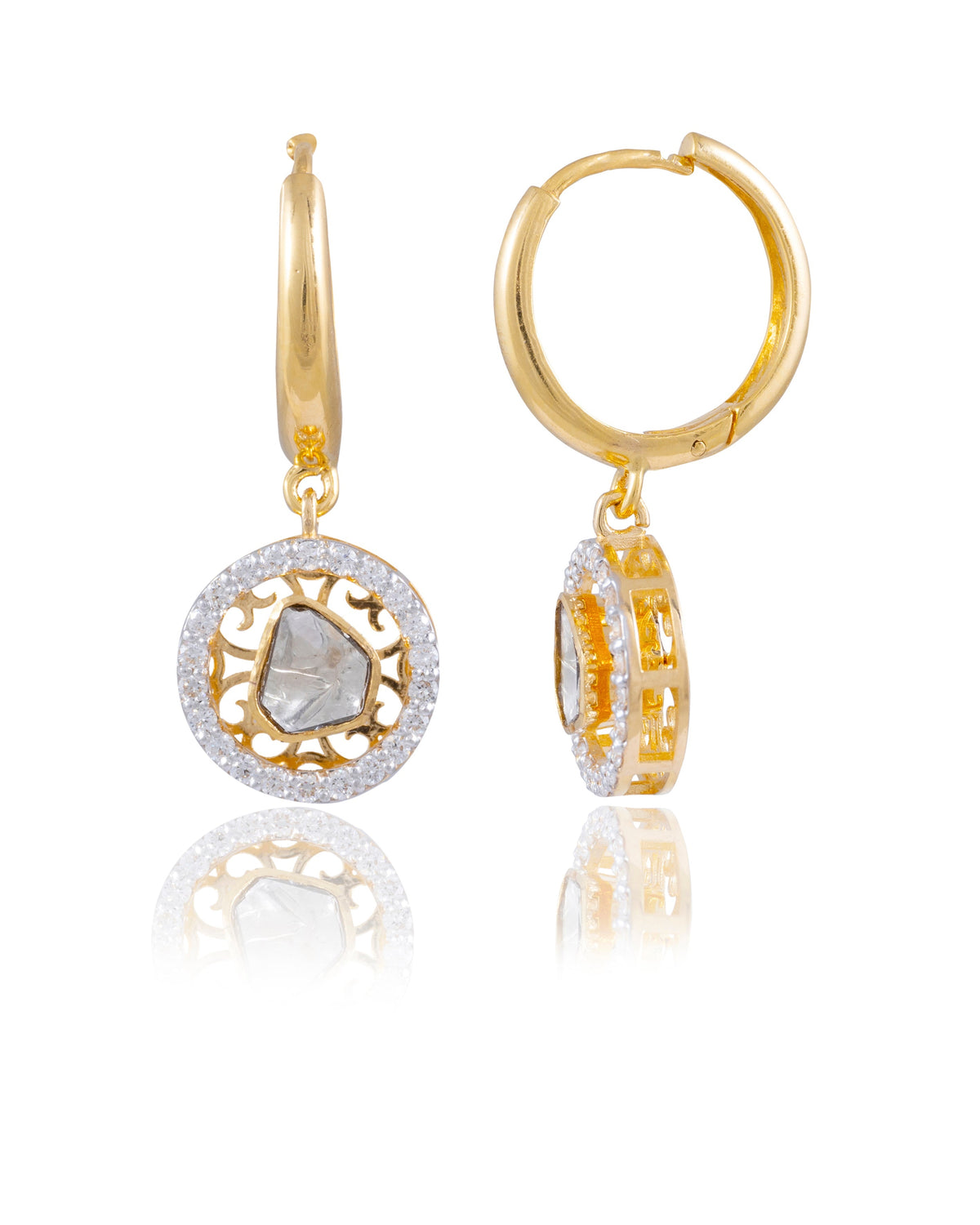 Carissa Polki And Diamond Hoops
