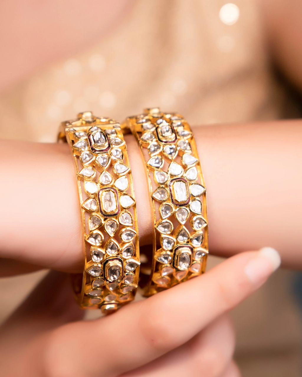 Minakshi Jadau Polki Bangle