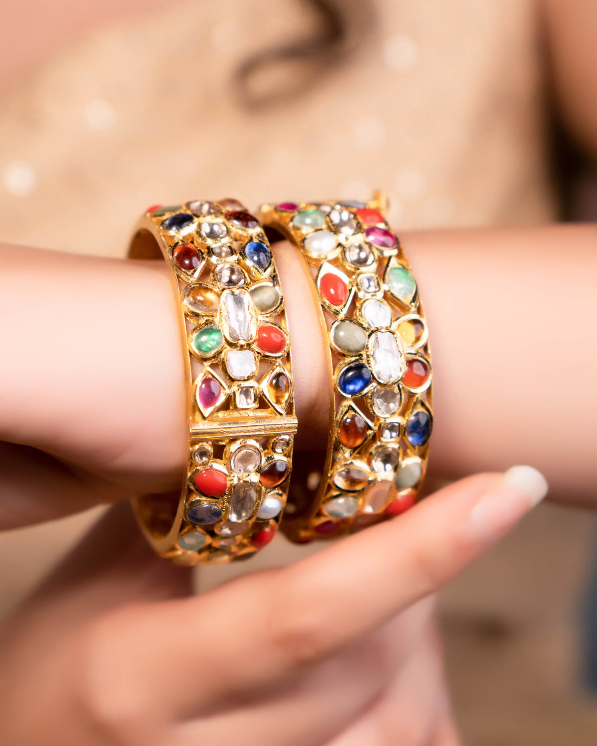 Mohina Jadau Polki Bangle