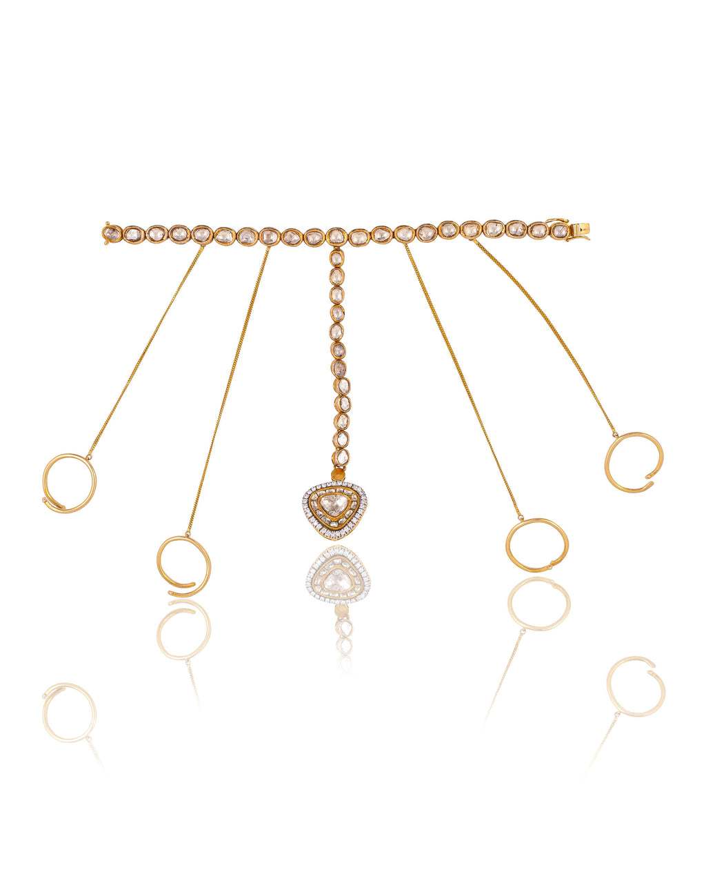 Zeenat Jadau Polki And Diamond Bangle