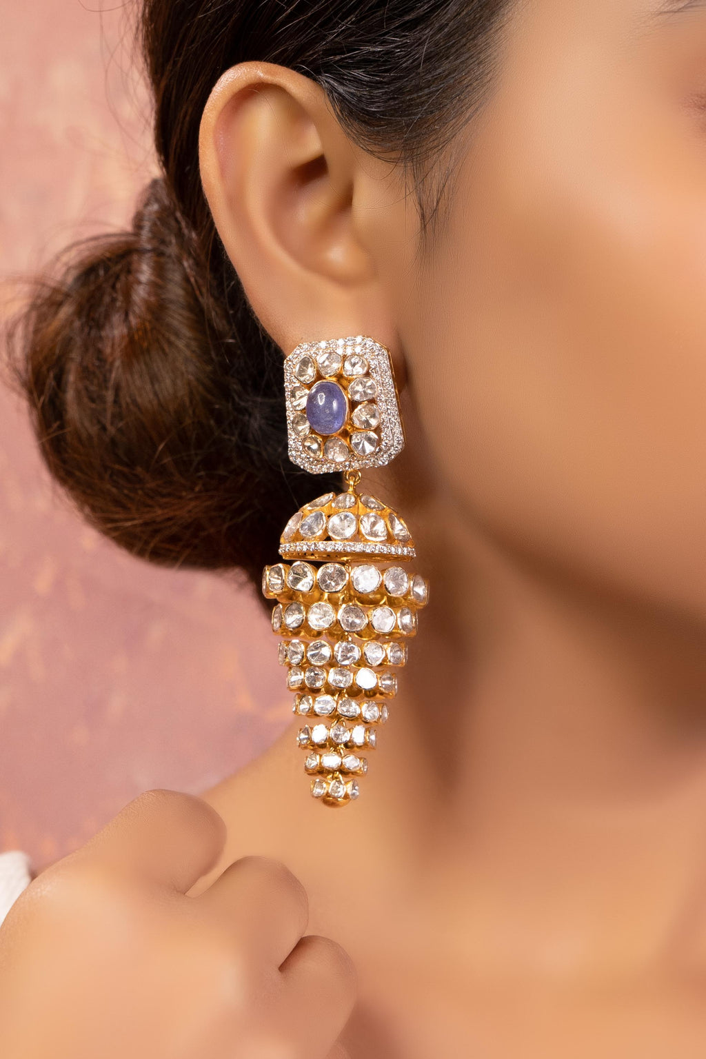 Penia Polki Jhumkas