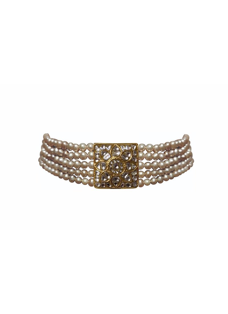Sanjani Polki Bead Choker