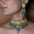 Amora Choker and Daisy Chandbalis Polki Set