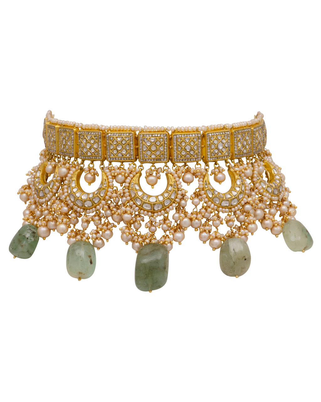 Tiffani Choker and Tafida Chandbalis Polki Set