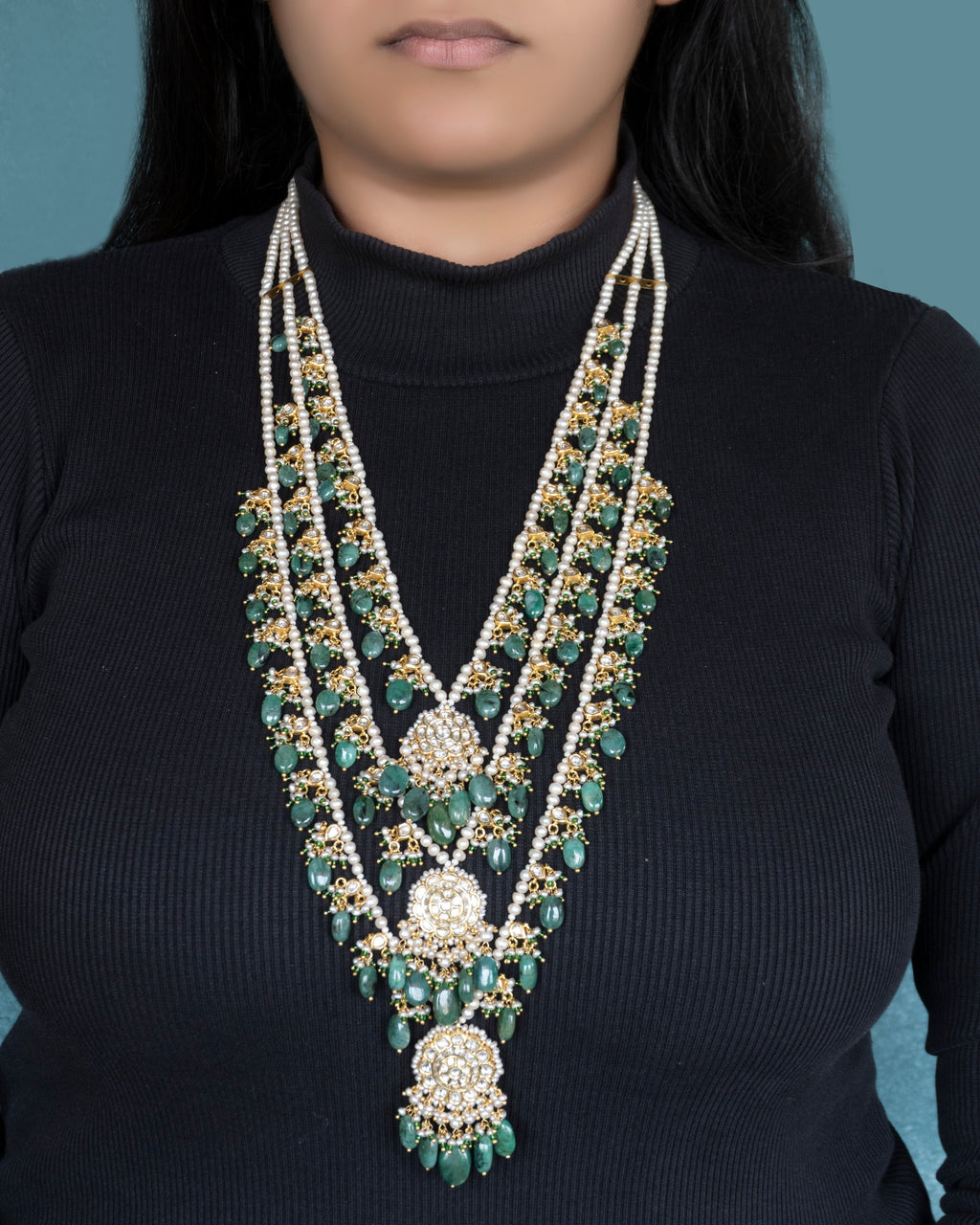 Samra Polki Long Necklace