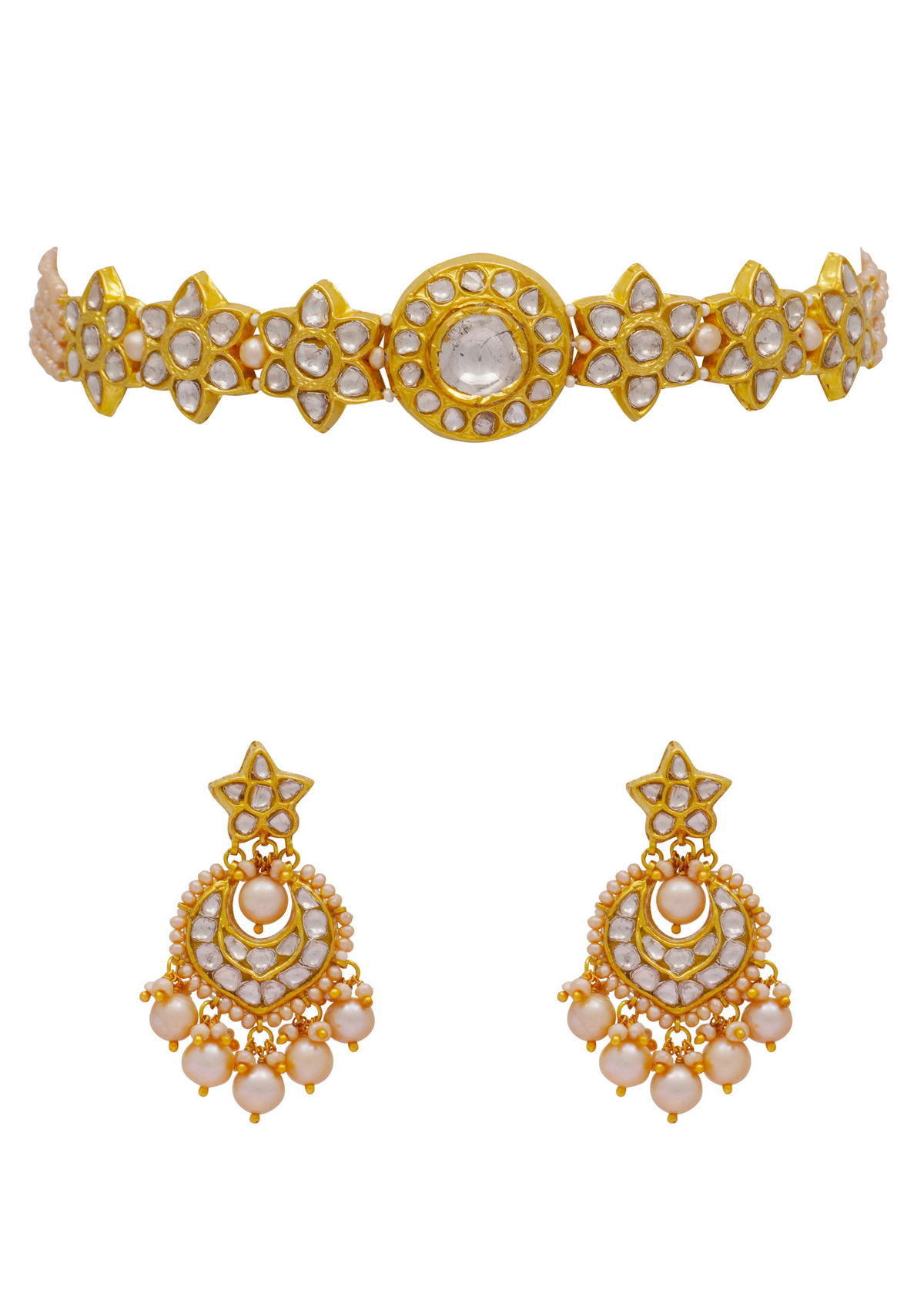 Anya Choker and Darya Chandbalis Polki Set