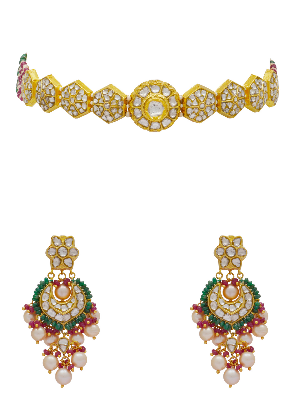Margot Choker and Vafia Chandbalis Polki Set