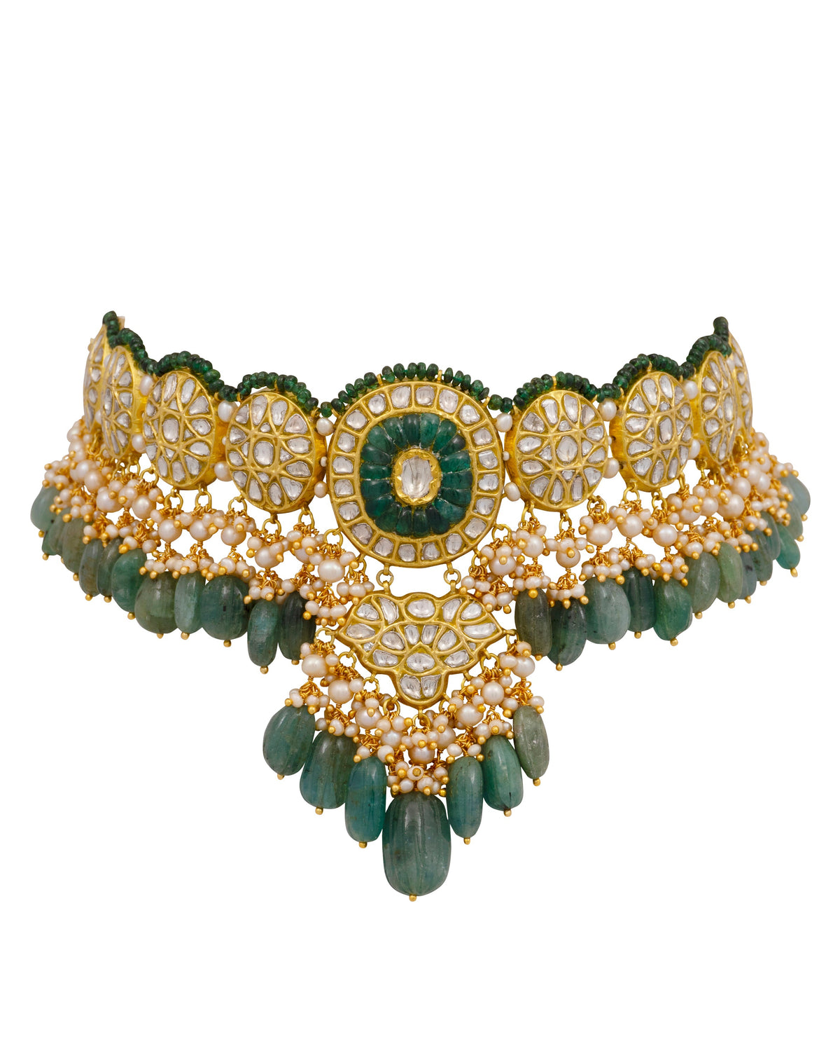 Riya Choker and Sufi Earrings Polki Set