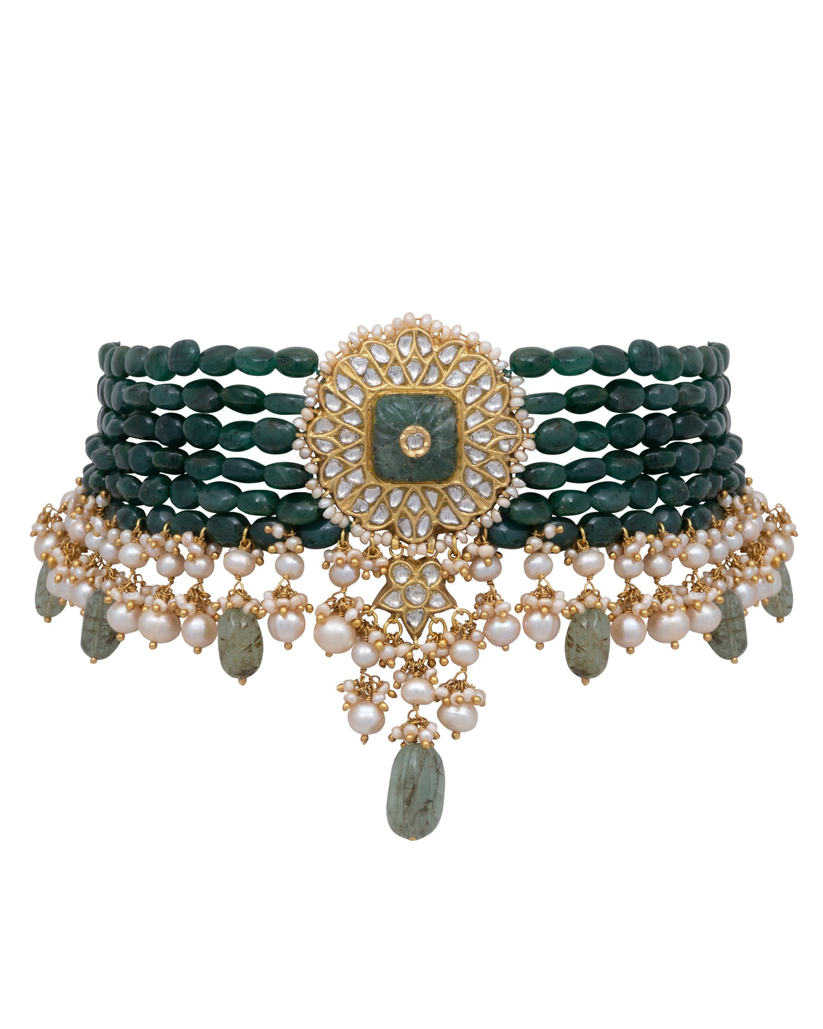 Sangeeta Polki Bead Choker