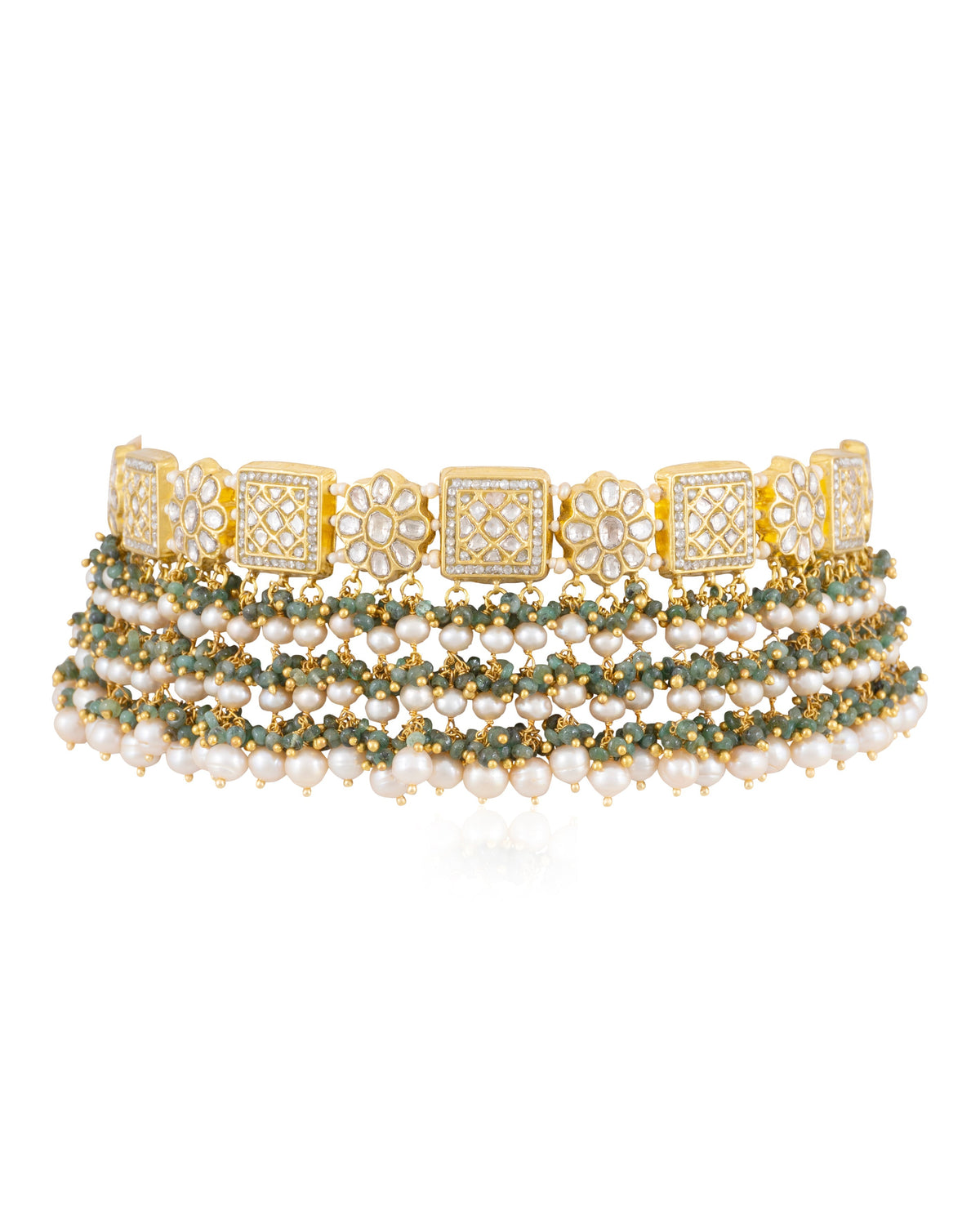 Ashwini Choker And Riddhi Chandbalis Polki Set