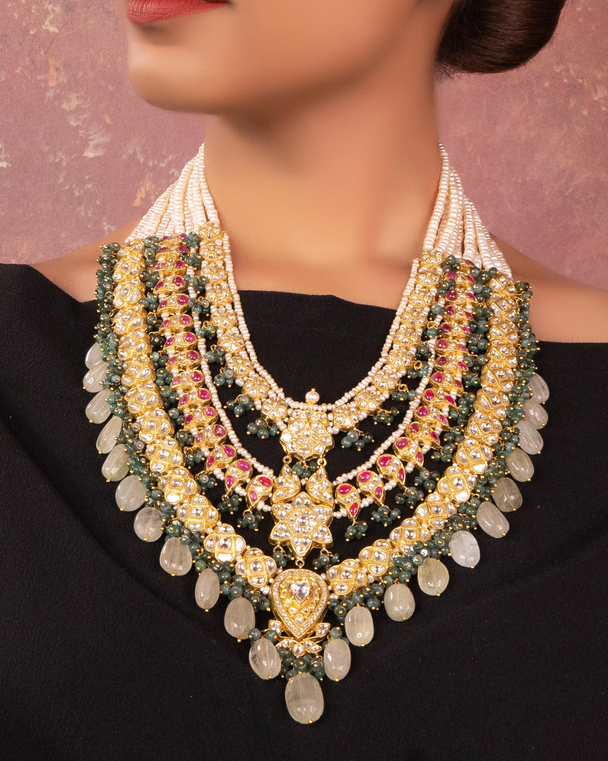 Nikita Polki Long Necklace
