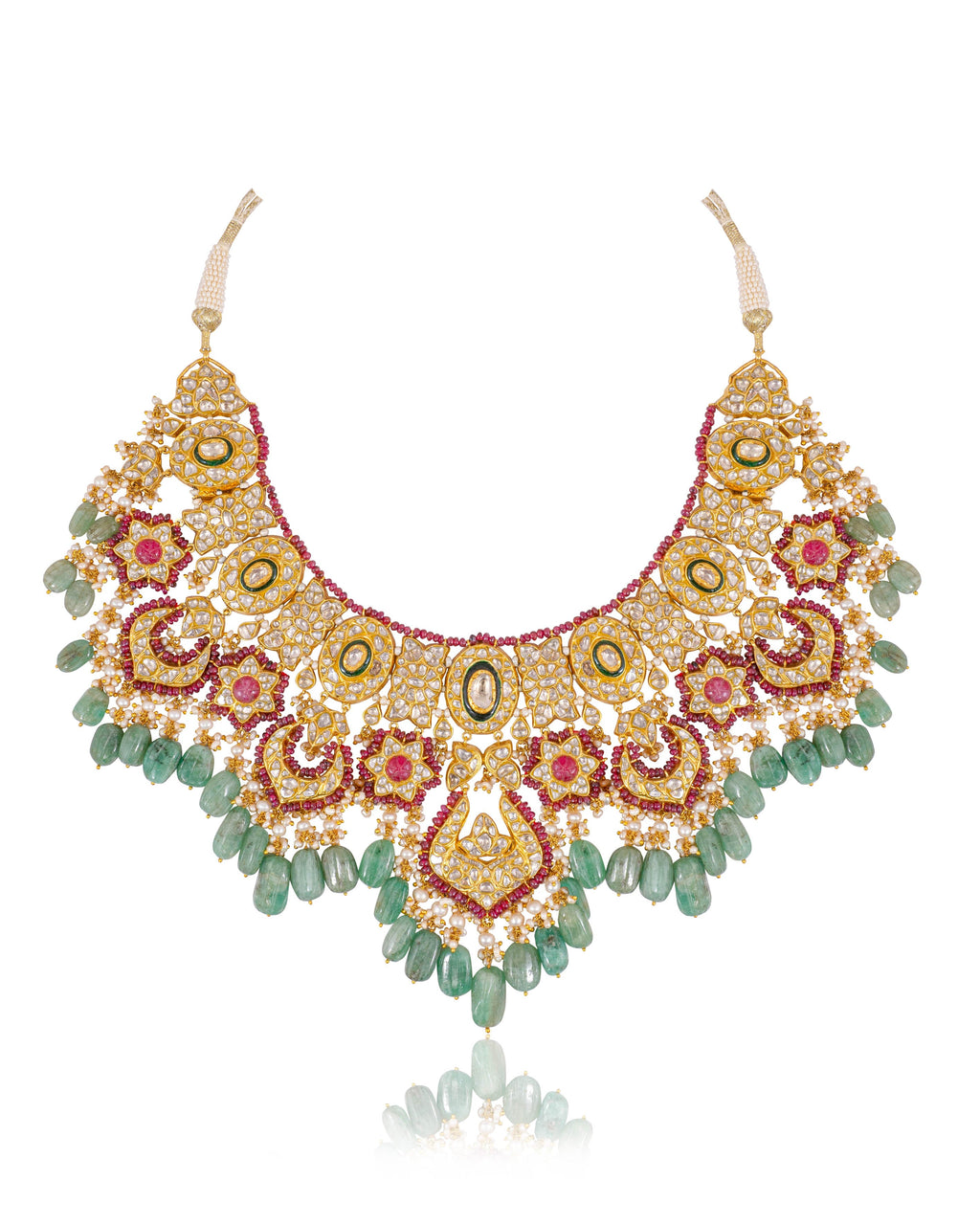 Niyati Necklace And Tejal Chandbalis Polki Set