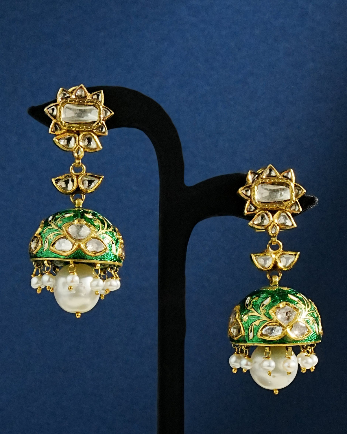 Harshita Polki Jhumkas
