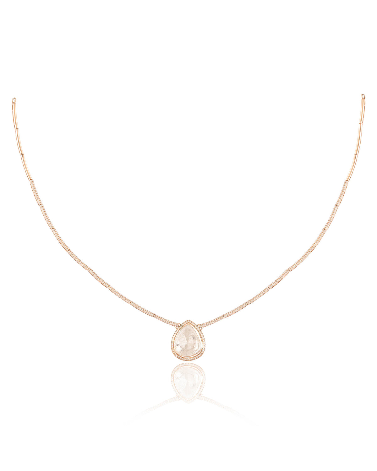 Gurleen Polki And Diamond Pendant