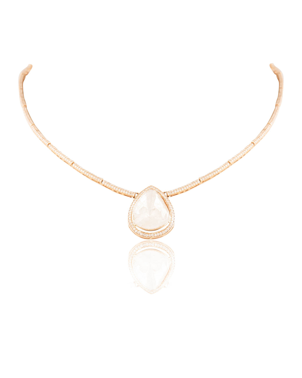 Gurleen Polki And Diamond Pendant