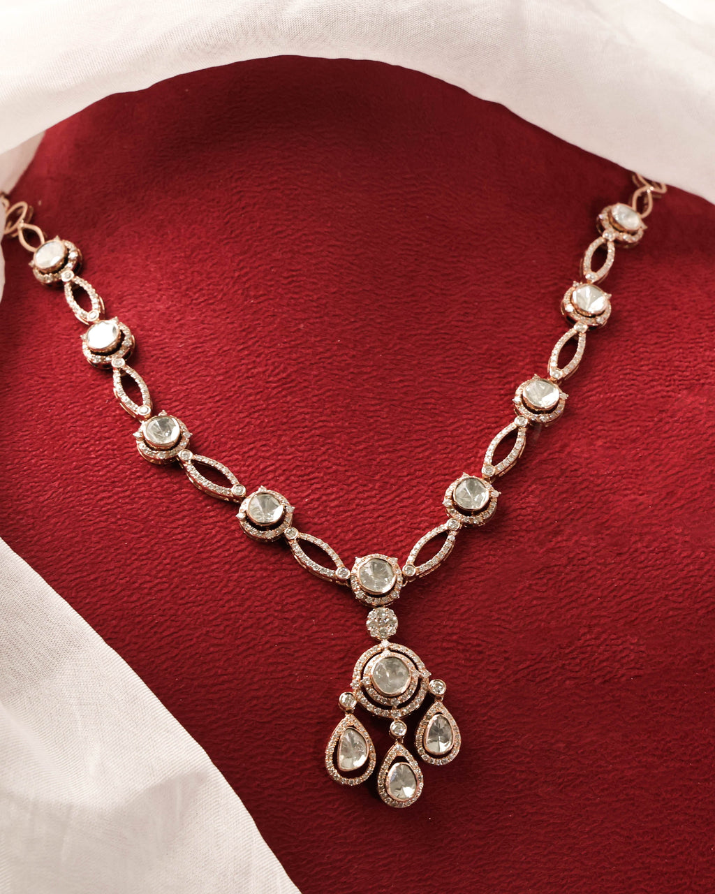 Emma Polki  And Diamond Necklace
