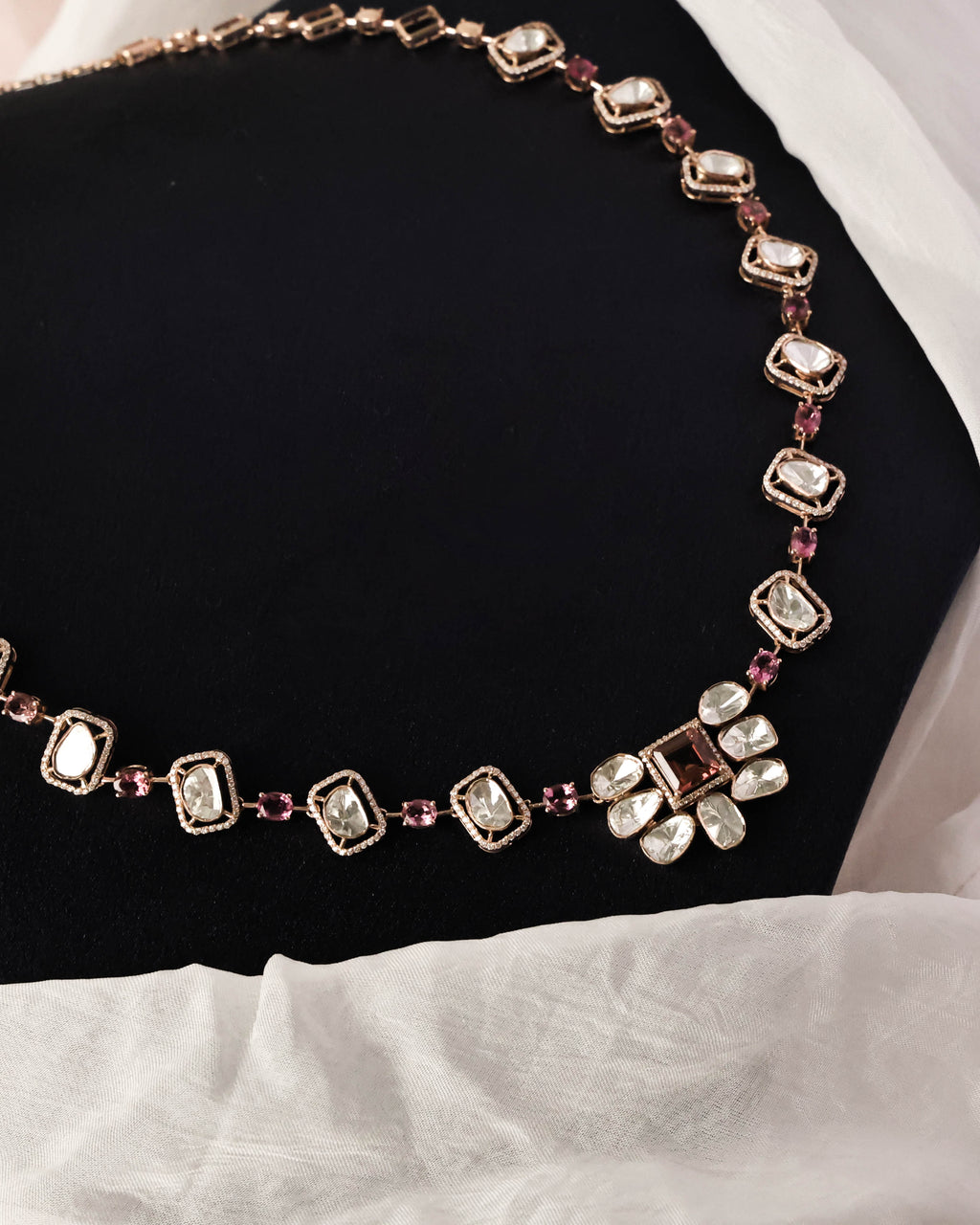 Maeve Polki  And Diamond Necklace