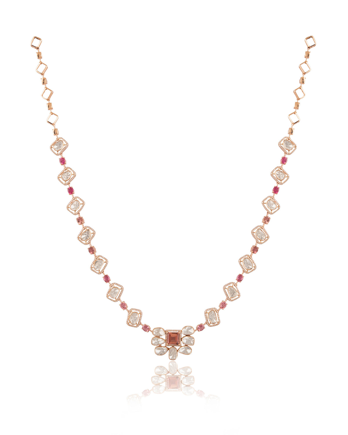 Maeve Polki  And Diamond Necklace