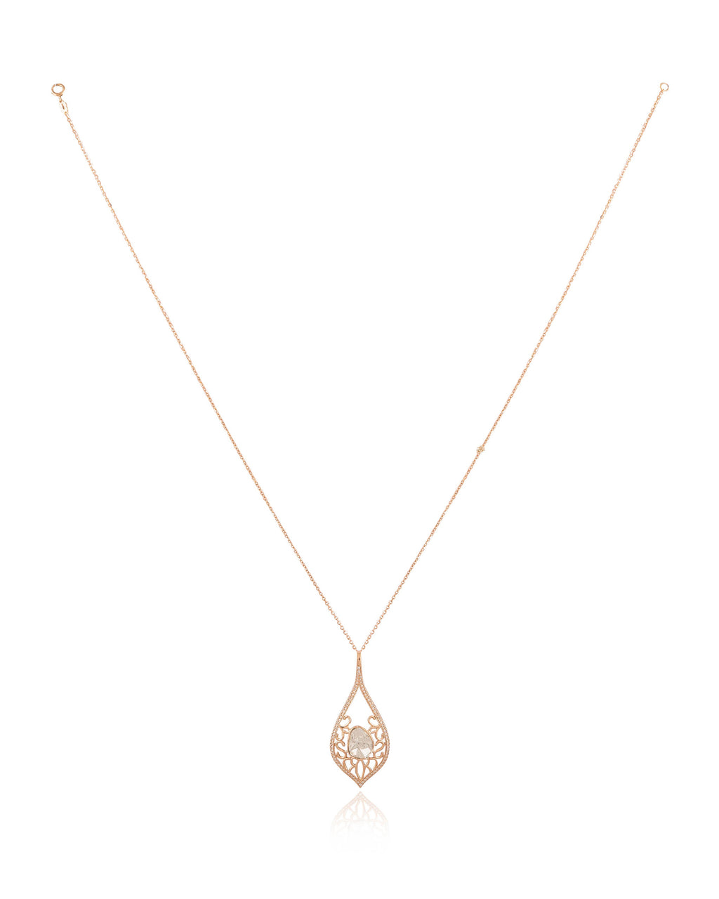 Shaina Polki And Diamond Pendant
