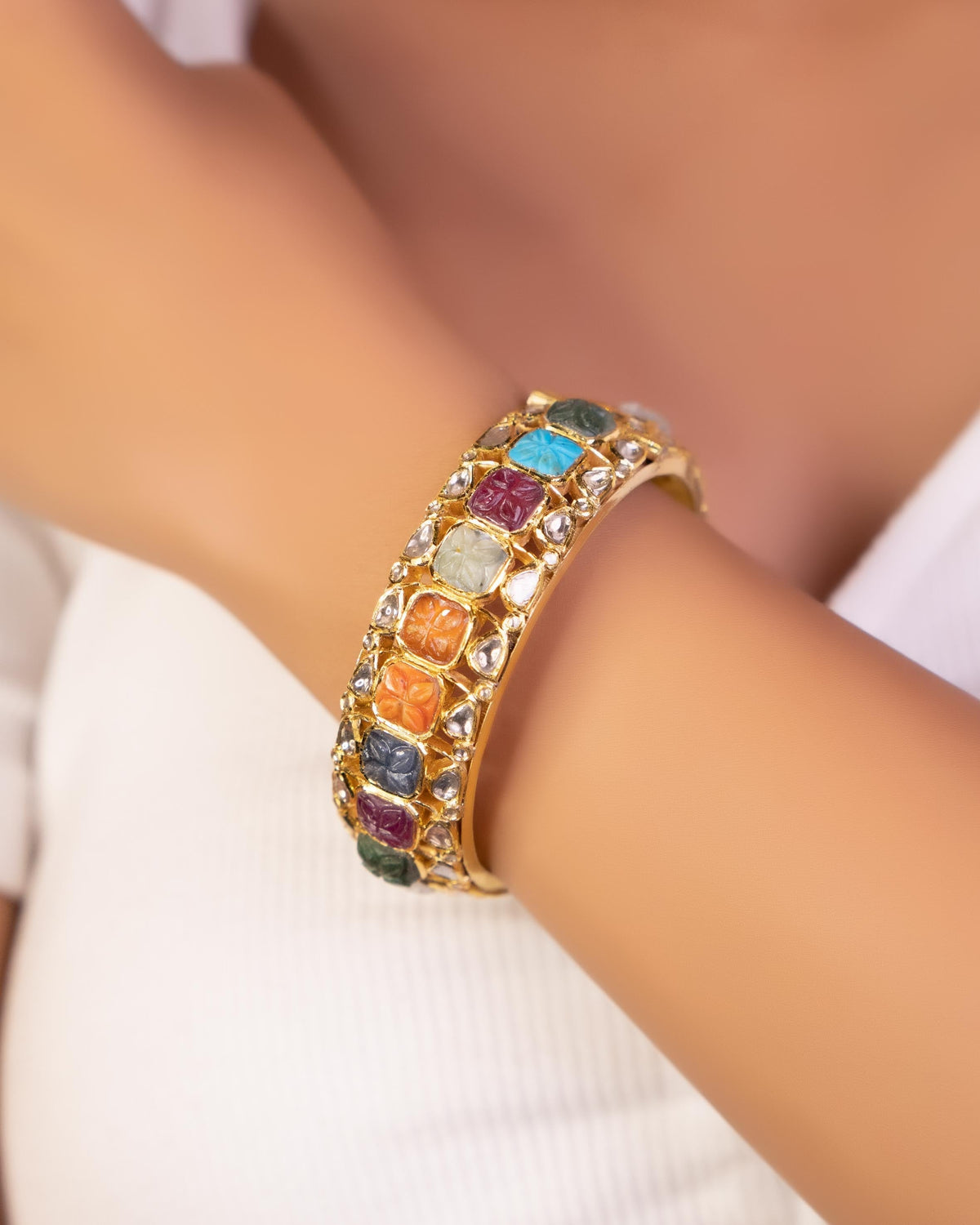 Aasma Jadau Polki Bangle