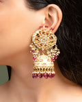 Nandini Jadau Polki Jhumkas