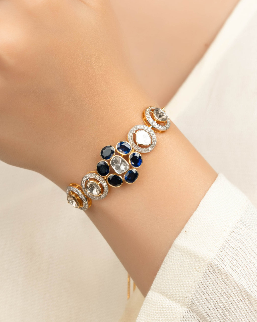 Manasvi Polki And Diamond Loose Bracelet