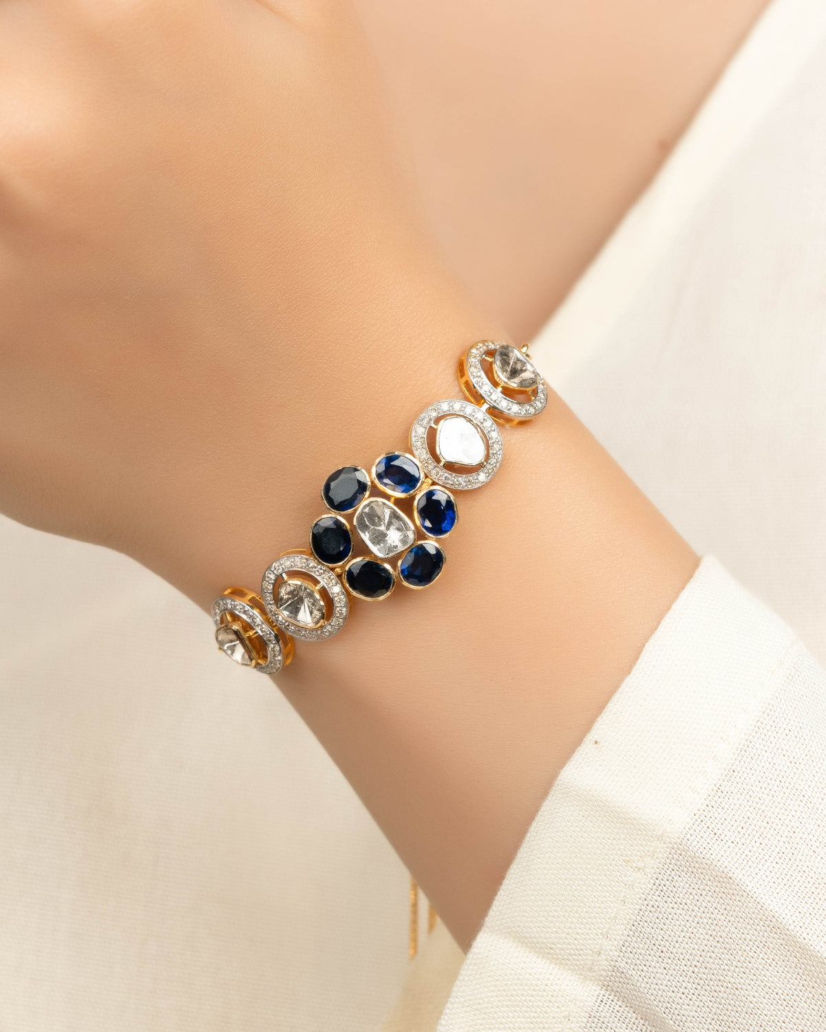 Manasvi Polki And Diamond Loose Bracelet