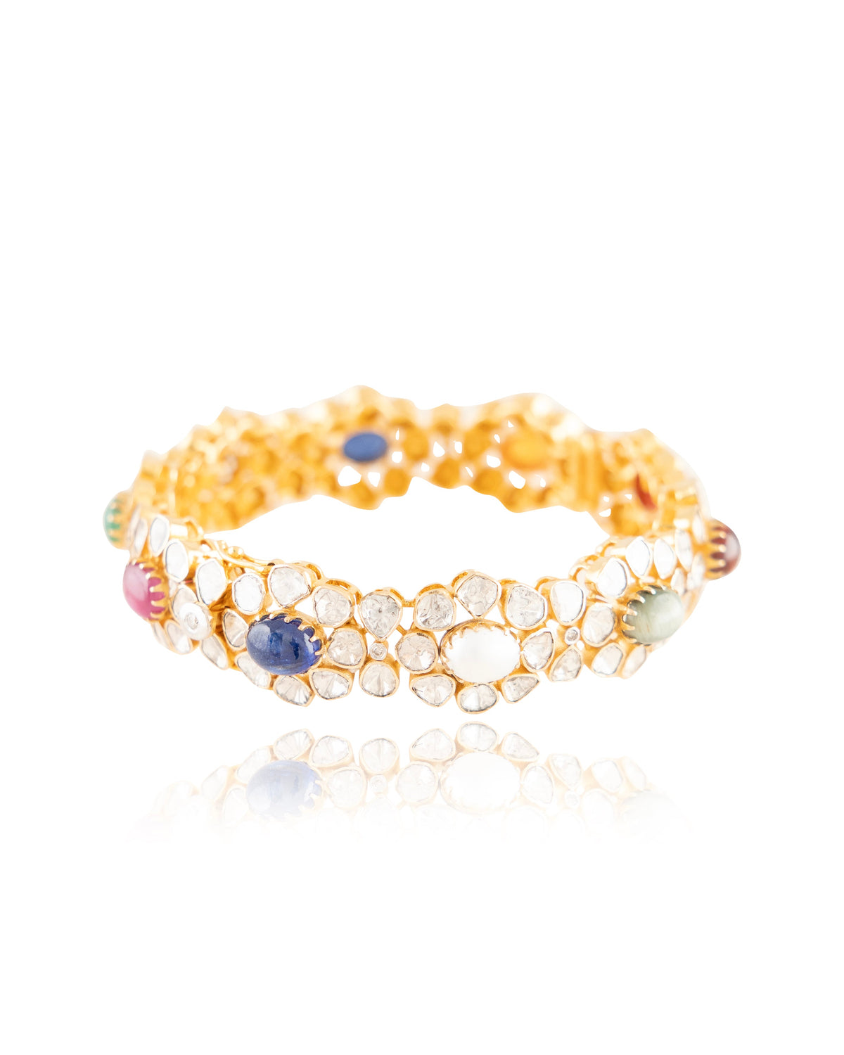 Kartiki Polki And Diamond Bangle