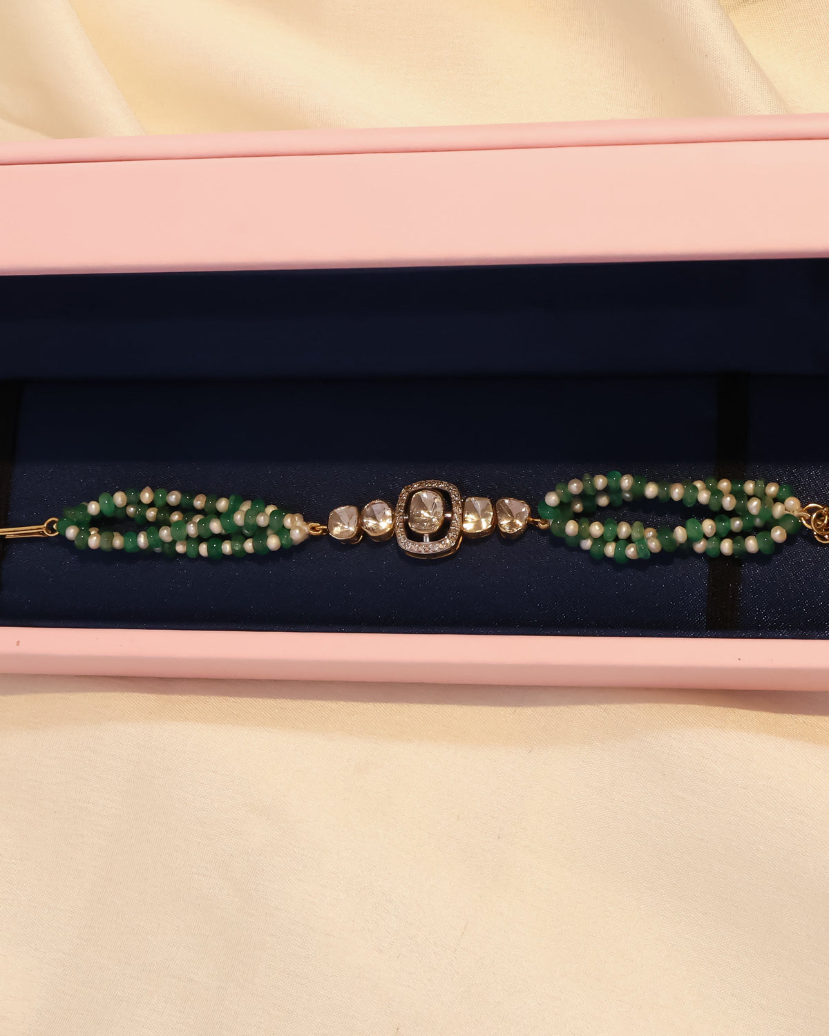 Vanshina Polki And Diamond Loose Bracelet