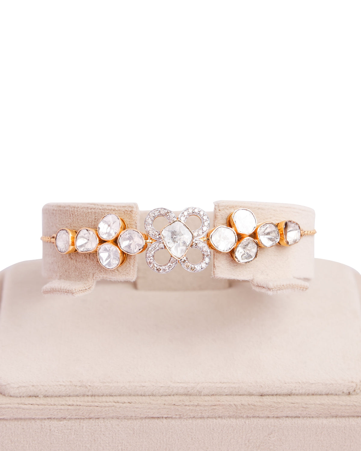 Sanjana Polki And Diamond Loose Bracelet