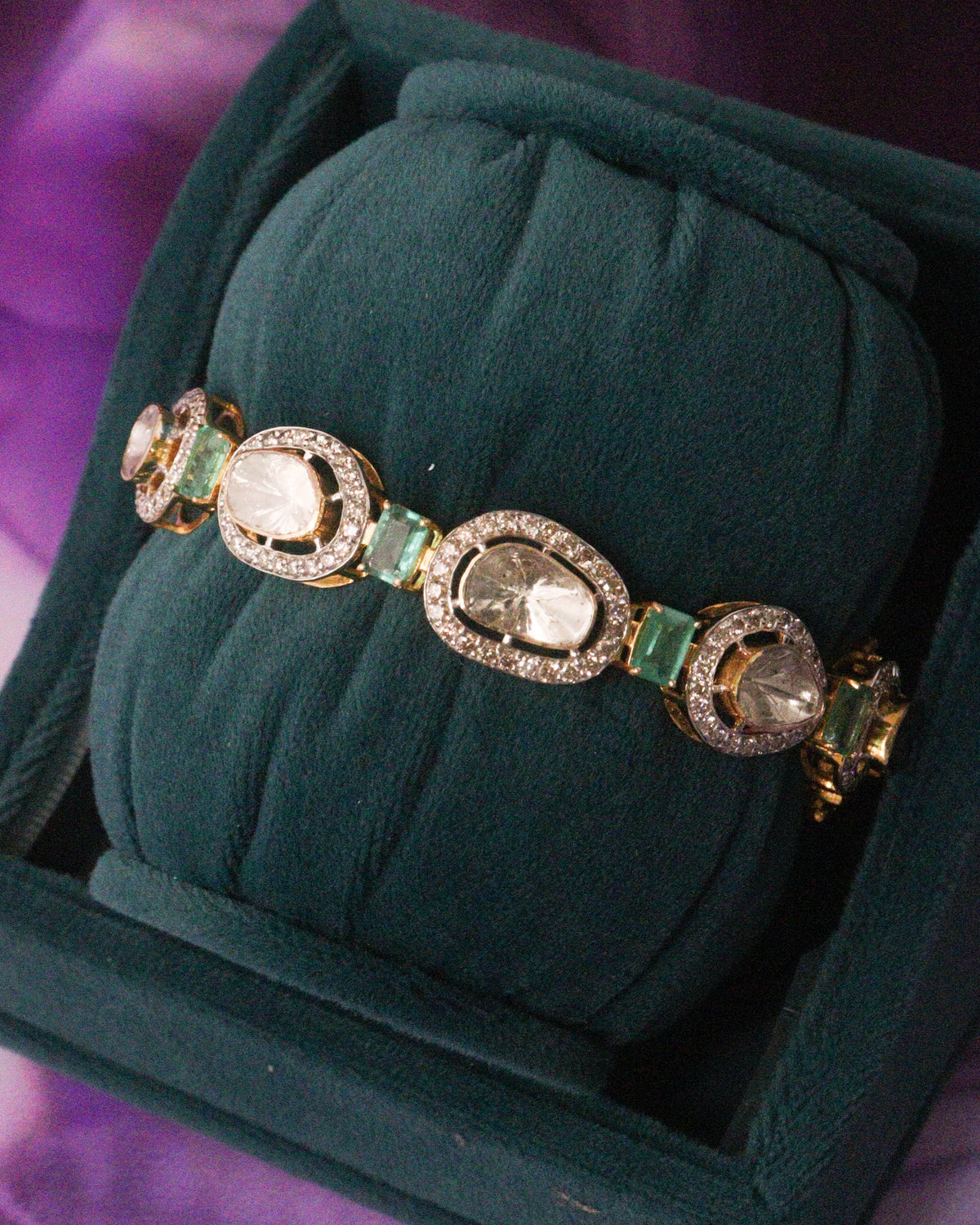 Lipika Polki And Diamond Bangle
