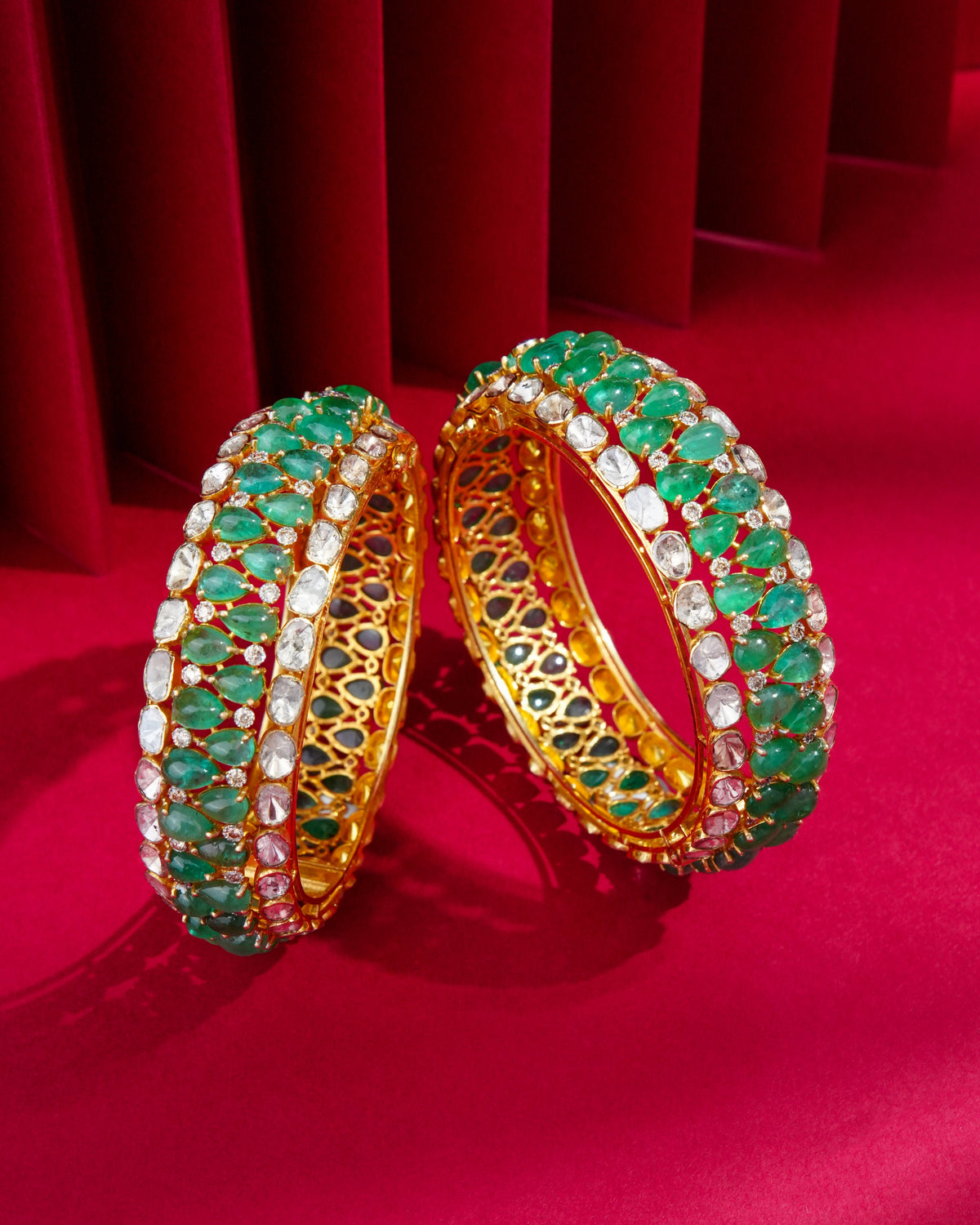 Elirae Polki And Diamond Bangle