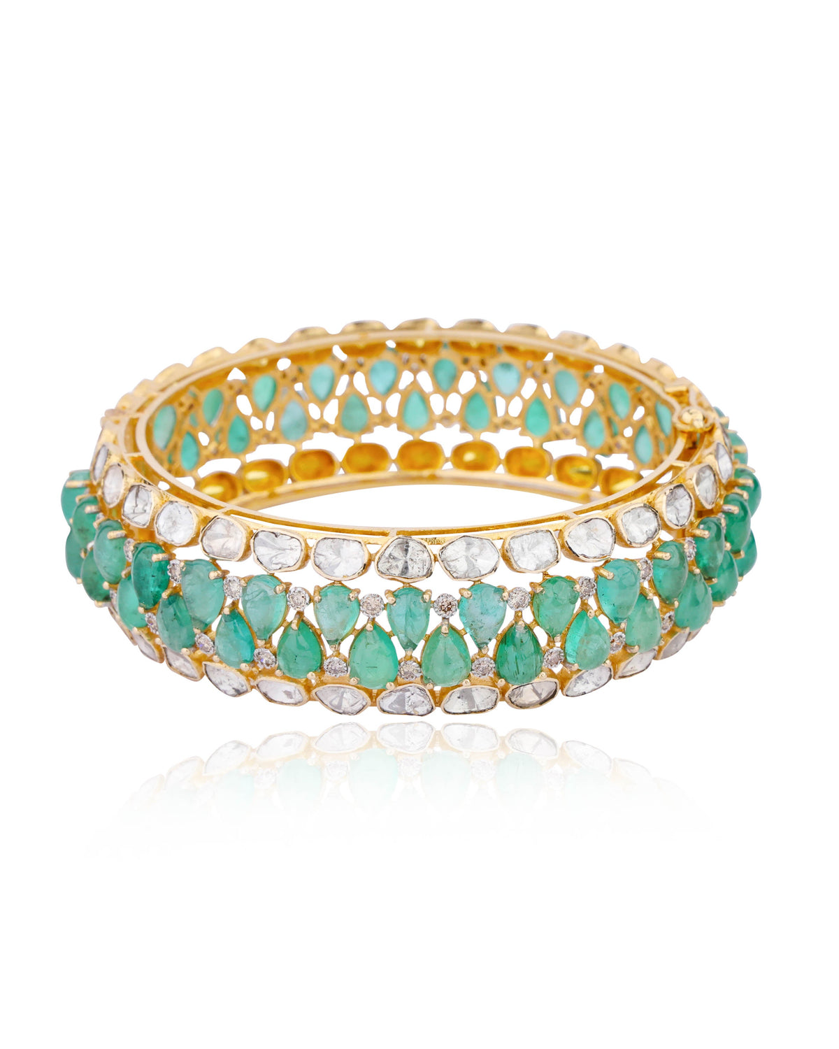 Elirae Polki And Diamond Bangle