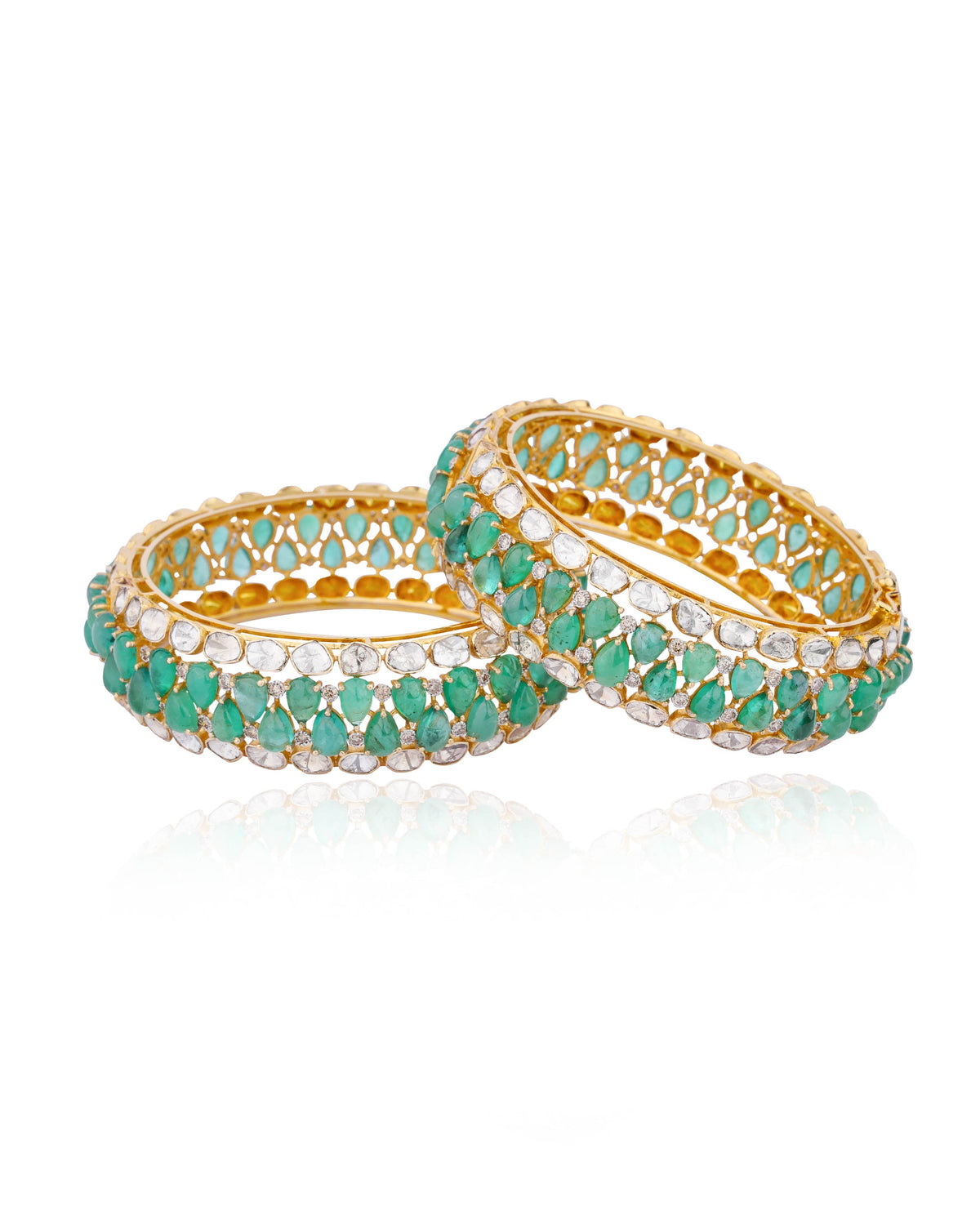 Elirae Polki And Diamond Bangle