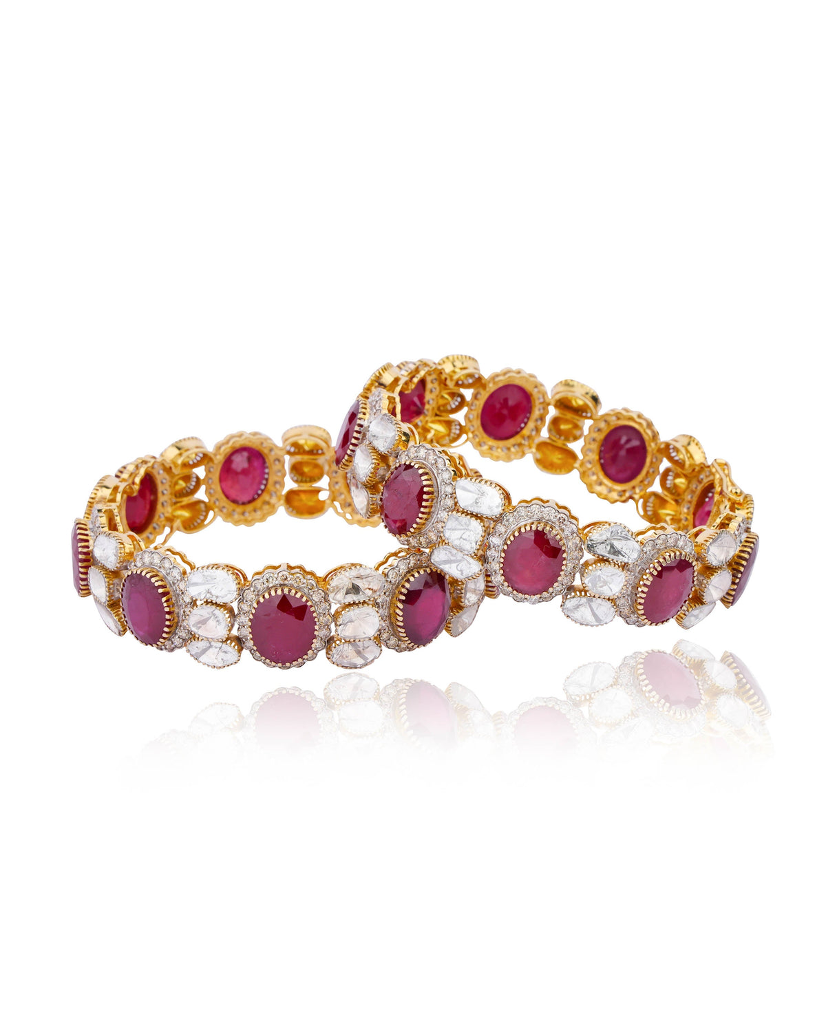 Avae Polki And Diamond Bangle