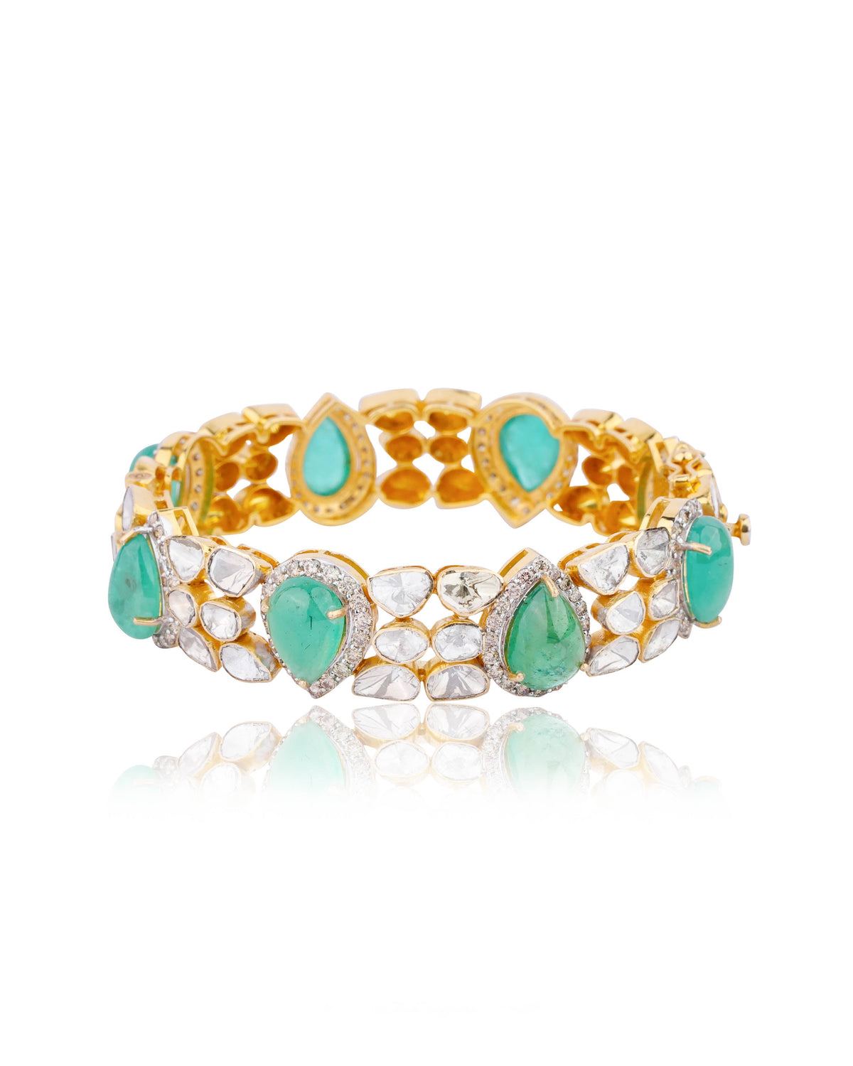 Ailsa Polki And Diamond Bangle