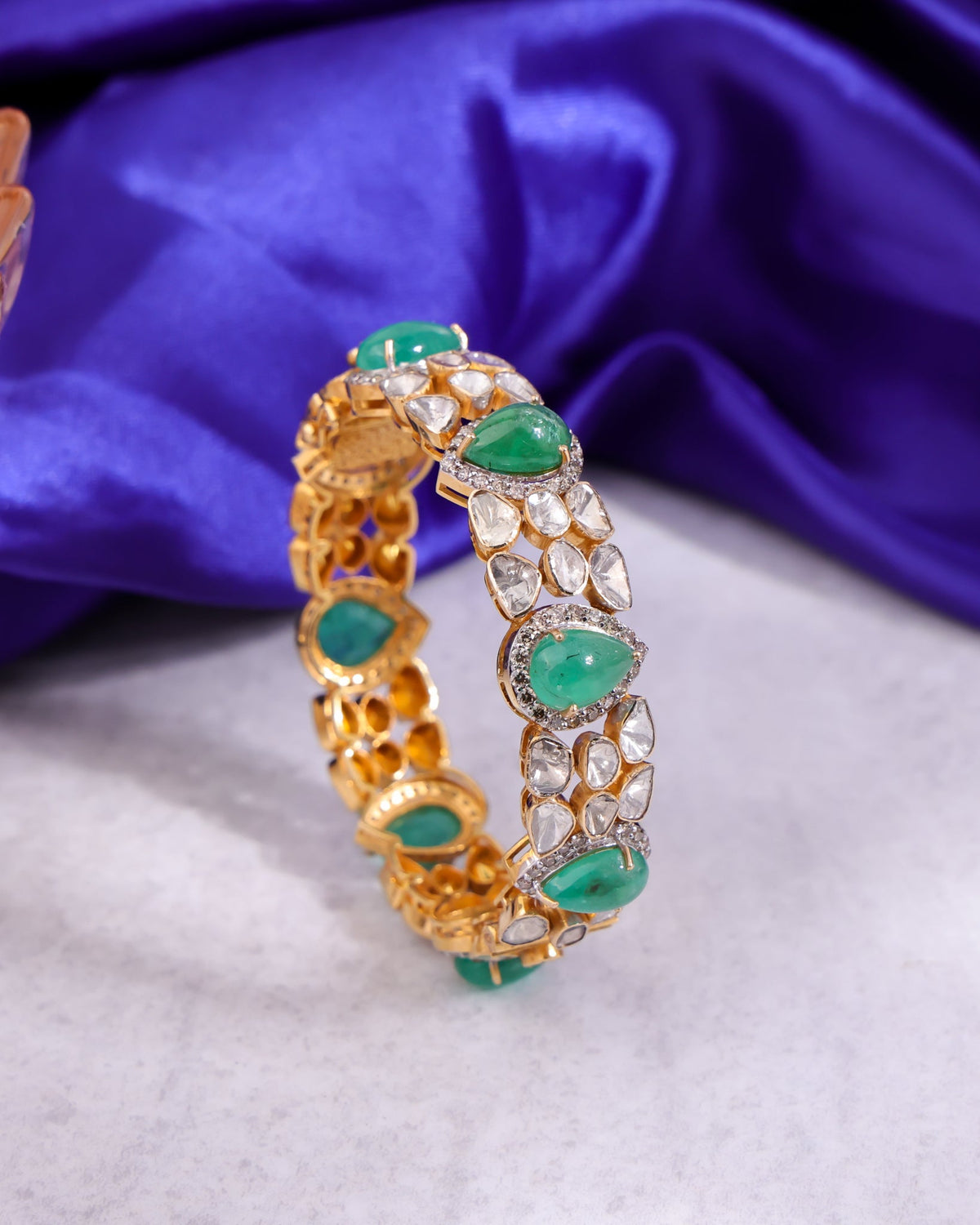 Ailsa Polki And Diamond Bangle