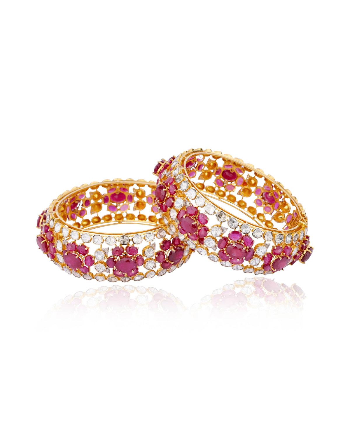Beatrice Polki And Diamond Bangle