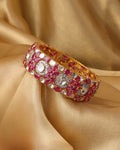 Akshi Polki And Diamond Bangle