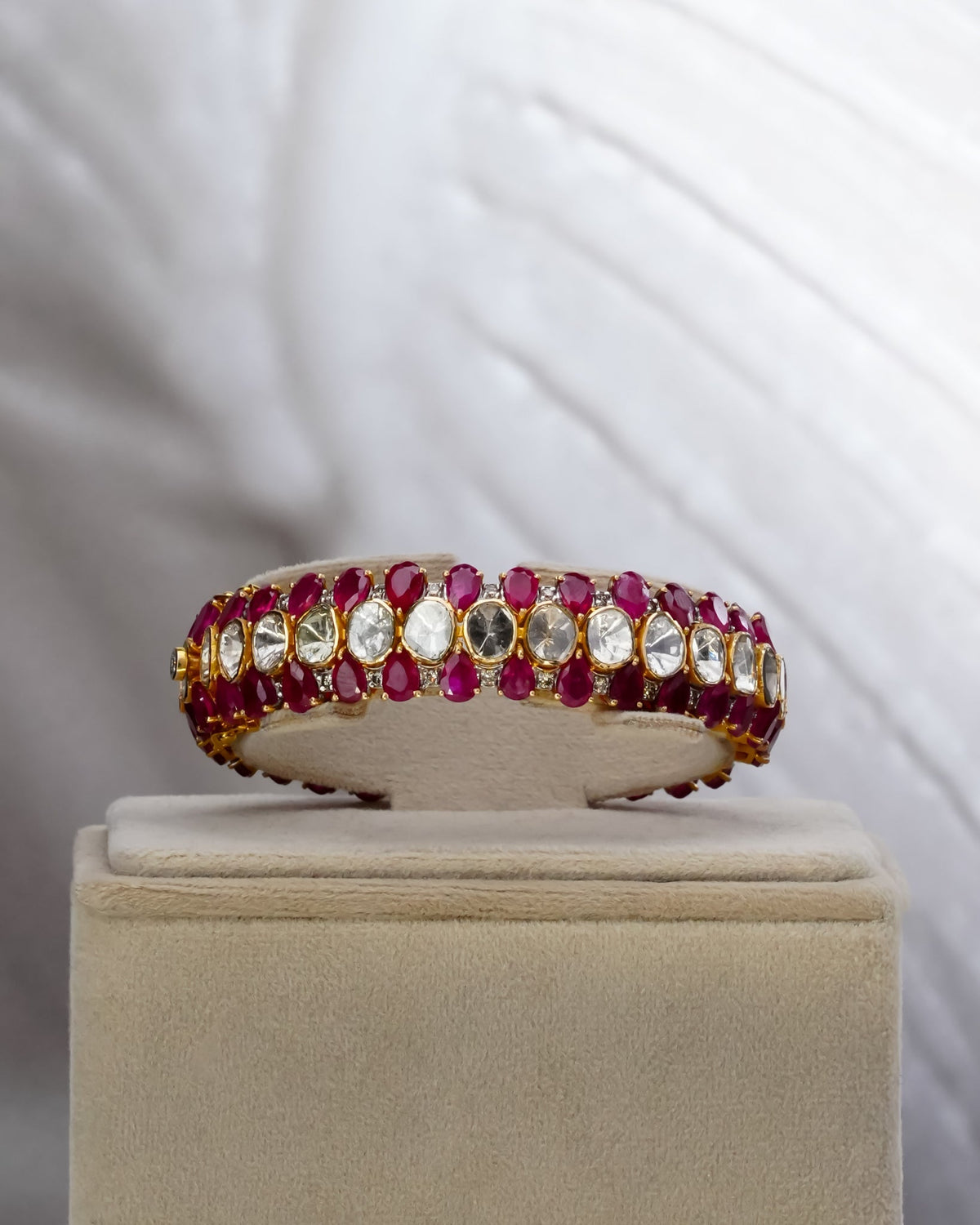 Diora Polki And Diamond Bangle