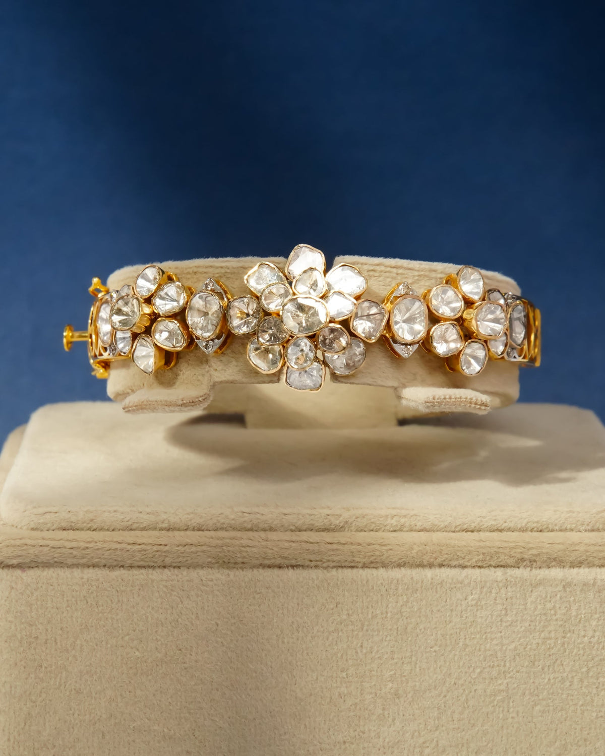 Louise Polki  And Diamond Bangle