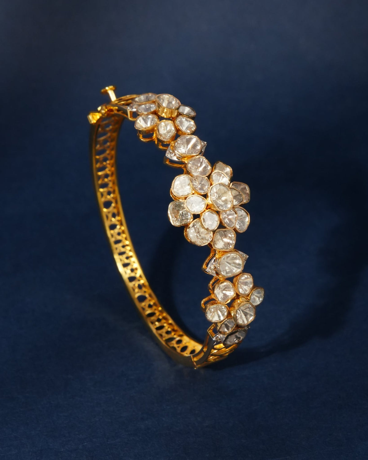 Yashvika Polki And Diamond Bangle