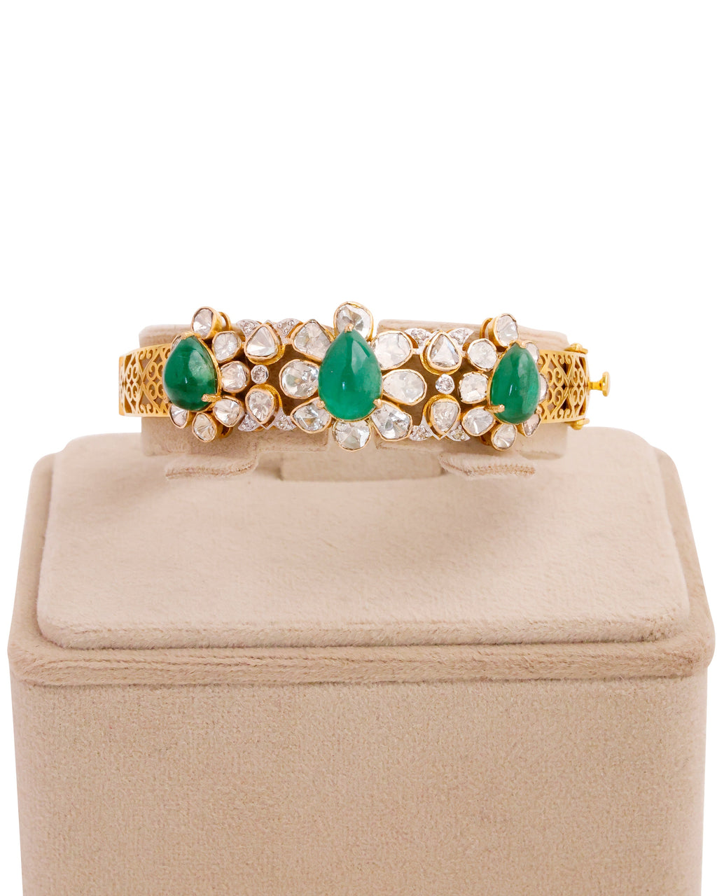 Azalea Polki And Diamond Bangle