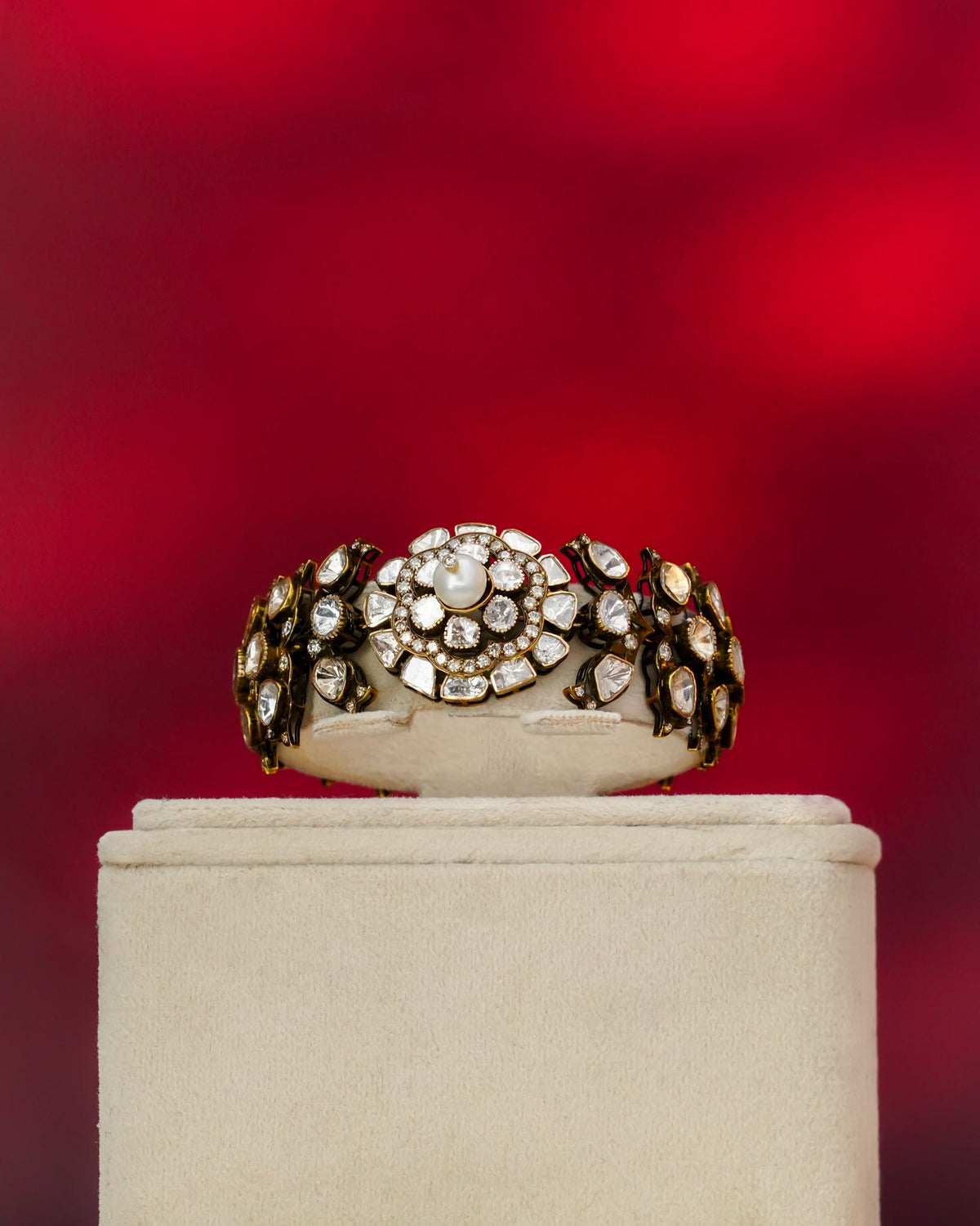 Celine Polki And Diamond Loose Bracelet