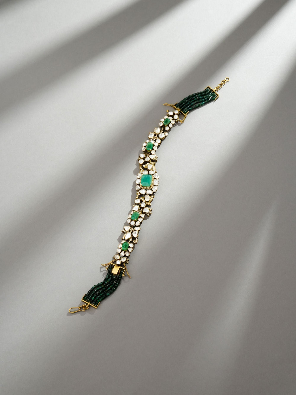 Tiya Polki And Diamond Loose Bracelet