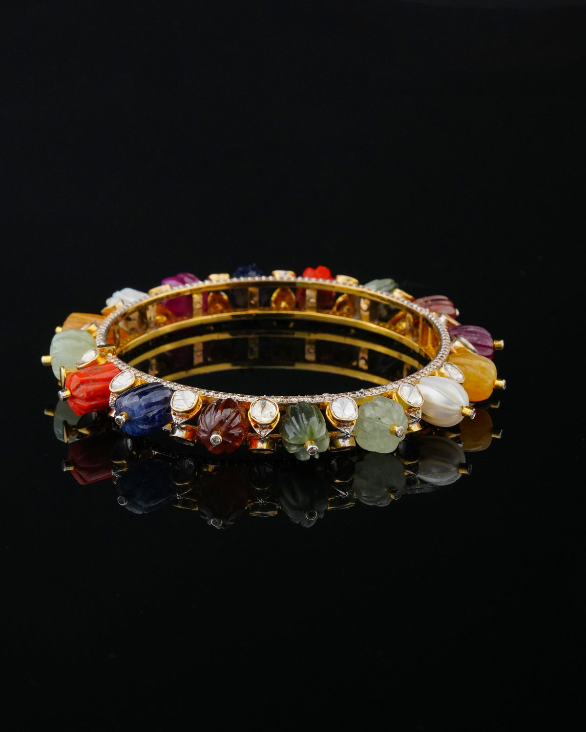 Paula Polki And Diamond Bangle