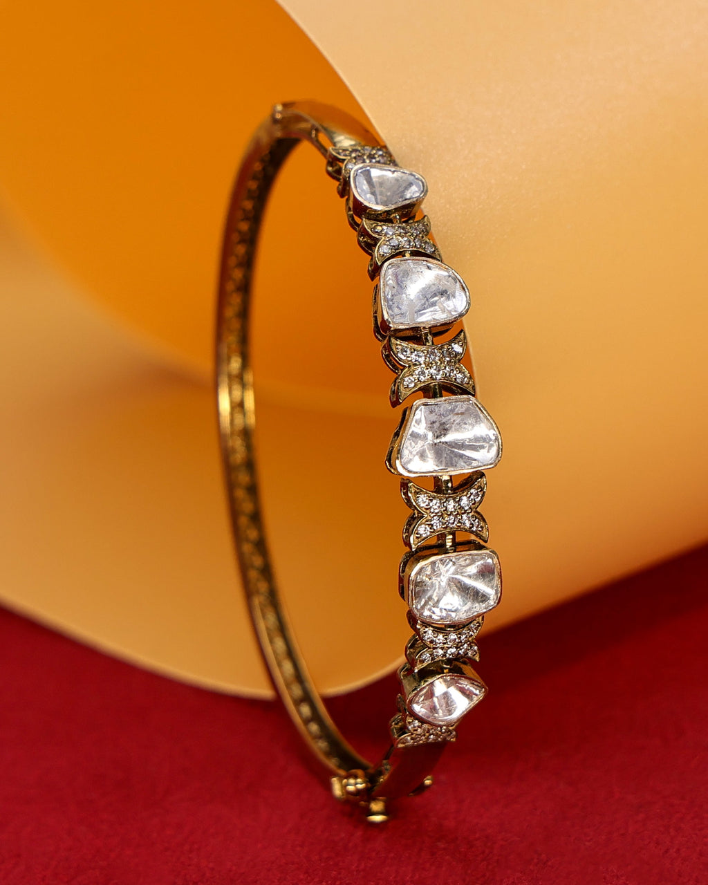 Bhakti Polki And Diamond Bangle