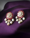 Madelyn Polki And Diamond Long Earrings