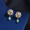 Leena Polki And Diamond Long Earrings