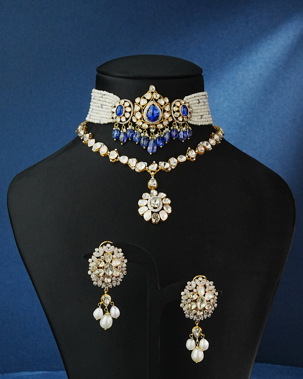 Divna Polki And Diamond Necklace